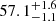 $ 57.1^{+1.6}_{-1.1} $