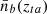 $ \bar {n}_b(z_{ta}) $
