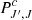 $ P^c_{J',J} $