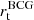 $ r_{\mathrm{t}}^{\mathrm{BCG}} $