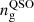 $ n_{\mathrm {g}}^{\mathrm {QSO}} $