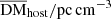 $ {\rm {\overline {\mathrm {DM}}_{host}/pc\, cm^{-3}} } $