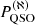 $ P_{\mathrm{QSO}}^{(\aleph)} $