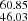 $ _{46.03}^{60.85} $