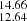 $ _{12.64}^{14.66} $
