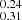 $ _{0.31}^{0.24} $