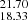 $ _{18.33}^{21.70} $