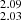 $ _{2.03}^{2.09} $