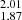 $ _{1.87}^{2.01} $