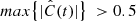 $ max\bigl\{|\hat{C}(t)|\bigl\}~ > 0.5 $