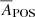$ \overline{A}_\mathrm{{POS}} $