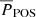 $ \overline{P}_\mathrm{{POS}} $
