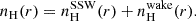 $$ \begin{aligned} n_{\rm H}(r) = n^{\mathrm{SSW}}_{\rm H}(r) + n^{\mathrm{wake}}_{\rm H}(r). \end{aligned} $$