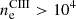 $ n_{\mathrm{e}}^{\mathrm{CIII}} > 10^{4} $