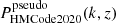 $ P_{\mathrm{HMCode2020}}^{\mathrm{pseudo}}(k,z) $