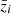 $ \bar{z}_i $