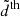 $ \tilde{d}^{\mathrm{th}} $