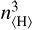 $n_{\langle\mathrm{H}\rangle}^{3}$