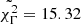 $ \tilde{\chi^2_\Gamma} = 15.32 $
