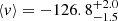 $ \langle {v} \rangle = -126.8^{+2.0}_{-1.5} $
