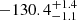 $ -130.4 ^{+1.4}_{-1.1} $
