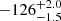 $ -126^{+2.0}_{-1.5} $
