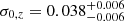 $ \sigma_{0,z} = 0.038_{-0.006}^{+0.006} $