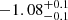 $ -1.08^{+0.1}_{-0.1} $