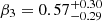 $ \beta_3 = 0.57^{+0.30}_{-0.29} $