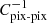 $ C_{\text{pix-pix}}^{-1} $