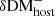 $ \delta {\mathrm {DM}}_{\mathrm {host}}^{-} $