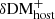 $ \delta {\mathrm {DM}}_{\mathrm {host}}^{+} $