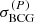 $ \sigma^{(P)}_{\mathrm{BCG}} $