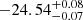 $ -24.54^{+0.08}_{-0.07} $