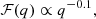 $$ \begin{aligned} \mathcal{F} (q) \propto q^{-0.1}, \end{aligned} $$