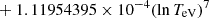 $ \phantom{\exp[} + 1.11954395 \times 10^{-4} (\ln T_{\mathrm{eV}})^{7} $