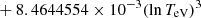$ \phantom{\exp [} +8.4644554 \times 10^{-3} (\ln T_{\mathrm{eV}})^{3} $