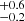 $ ^{+0.6}_{-0.2} $