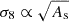 $ \sigma _8 \propto \sqrt {A_{\mathrm {s}}} $