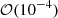 $ {\cal {{O}}}(10^{-4}) $
