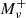 $ M_{\mathrm {\nu }}^+ $