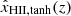$ {\hat{x}}_{\mathrm{HII, tanh}}(z) $