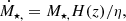 $$ \begin{aligned} \dot{M}_{\star ,} = M_{\star ,} H(z)/\eta , \end{aligned} $$