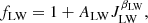 $$ \begin{aligned} f_{\rm {LW}} = 1+A_{\rm {LW}} J_{\rm {LW}}^{\beta _{\rm {LW}}}, \end{aligned} $$