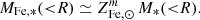 $$ M_{\mathrm {Fe,*}} ({ < }R) \simeq Z^m_{\mathrm {Fe, \odot }} \, M_* ({ < }R). $$