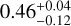 $0.46_{-0.12}^{+0.04}$