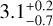 $3.1_{-0.7}^{+0.2}$