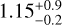 $1.15_{-0.2}^{+0.9}$