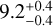 $9.2_{-0.4}^{+0.4}$