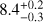 $8.4_{-0.3}^{+0.2}$